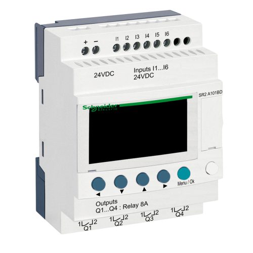 SR 10 I/O REL. 24VDC Displayay W/O CLK – SR2A101BD