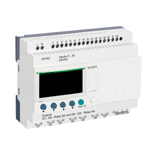 SR 26 I/O REL. 24VAC Display & CLK – SR3B261B