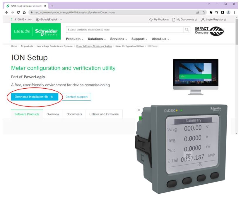 EasyLogicTM DM2500 Series 多功能電錶 ( ION Setup 查閲及保存數據設定流程)